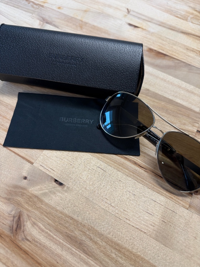 Burberry Metal Aviator Sunglasses